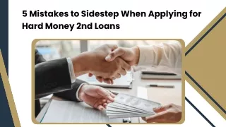 Secured Secondary Hard Money Loans