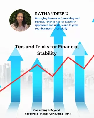 Tips and Tricks for Financial Stability - Corporate Finance Consulting Firms