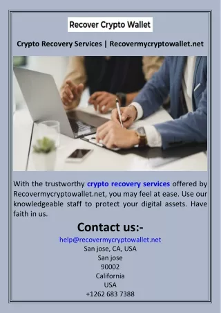 Crypto Recovery Services  Recovermycryptowallet.net