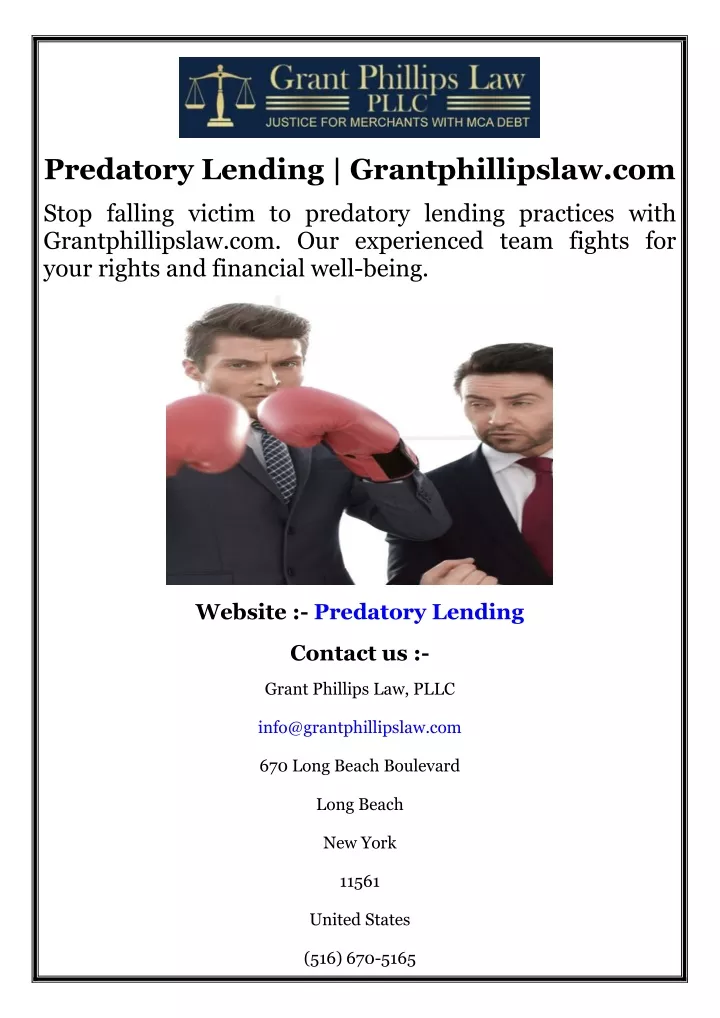 predatory lending grantphillipslaw com