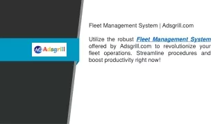 Fleet Management System Adsgrill.com