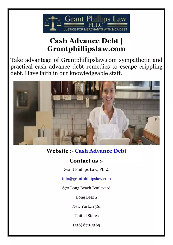 cash advance debt grantphillipslaw com