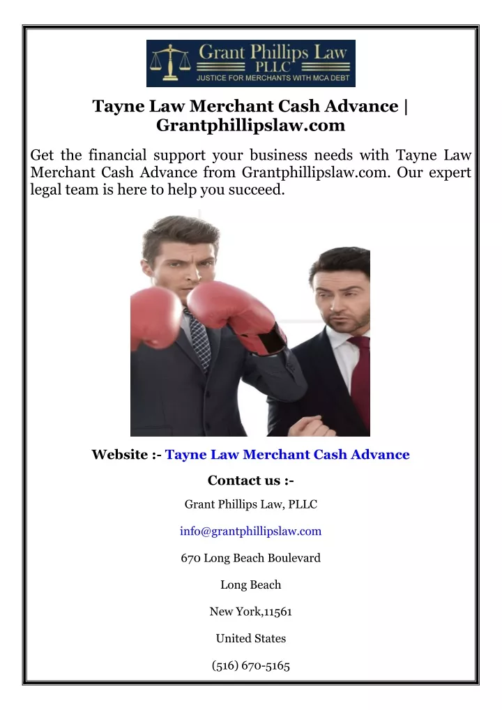 tayne law merchant cash advance grantphillipslaw