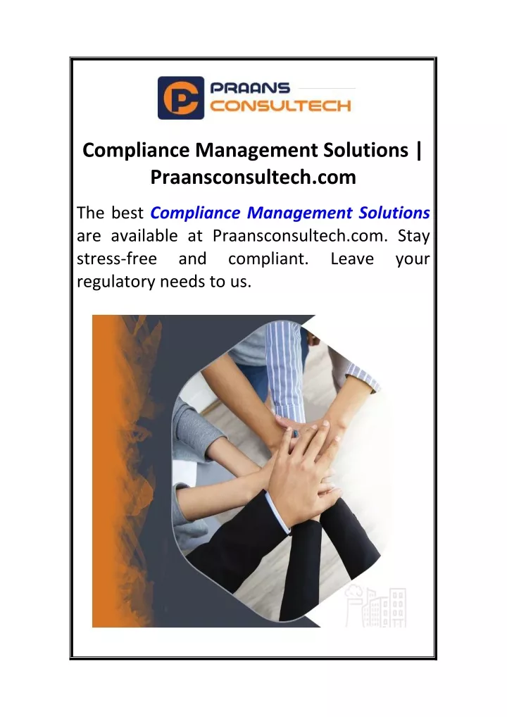 compliance management solutions praansconsultech