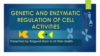 genetic and enzymatic regulation of cell activities