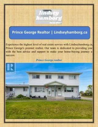 Prince George Realtor Lindseyhamborg.ca