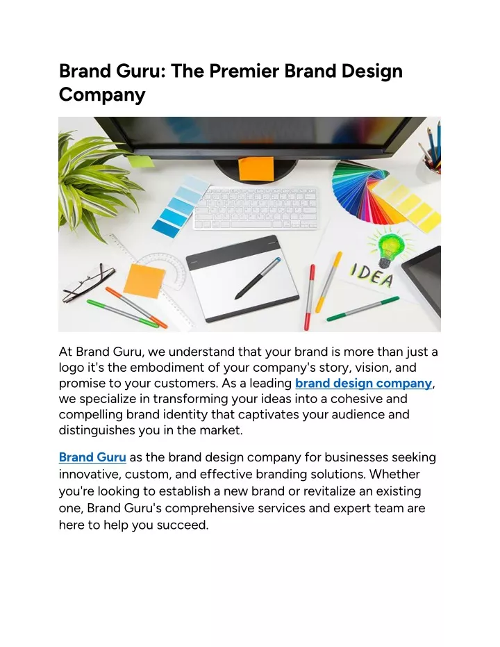 brand guru the premier brand design company