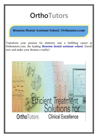 transform your passion for dentistry into