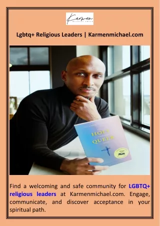 Lgbtq  Religious Leaders  Karmenmichael.com