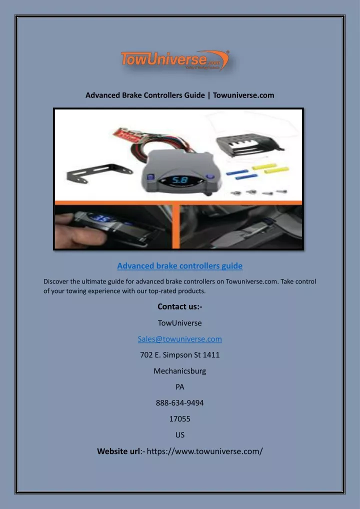 advanced brake controllers guide towuniverse com