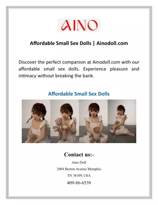 Affordable Small Sex Dolls | Ainodoll.com