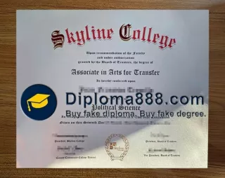 Where to obtain replicate Skyline College degree certificate?