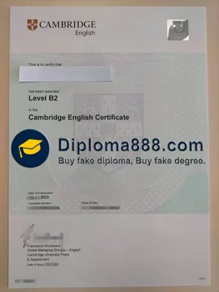 How to order fake Cambridge English Level B2 GCE certificate from 2024?
