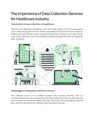 The Importance of Data Collection Services for Healthcare In