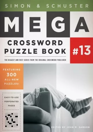 ✔pdf⚡  Simon & Schuster Mega Crossword Puzzle Book #13 (13) (S&S Mega Crossword