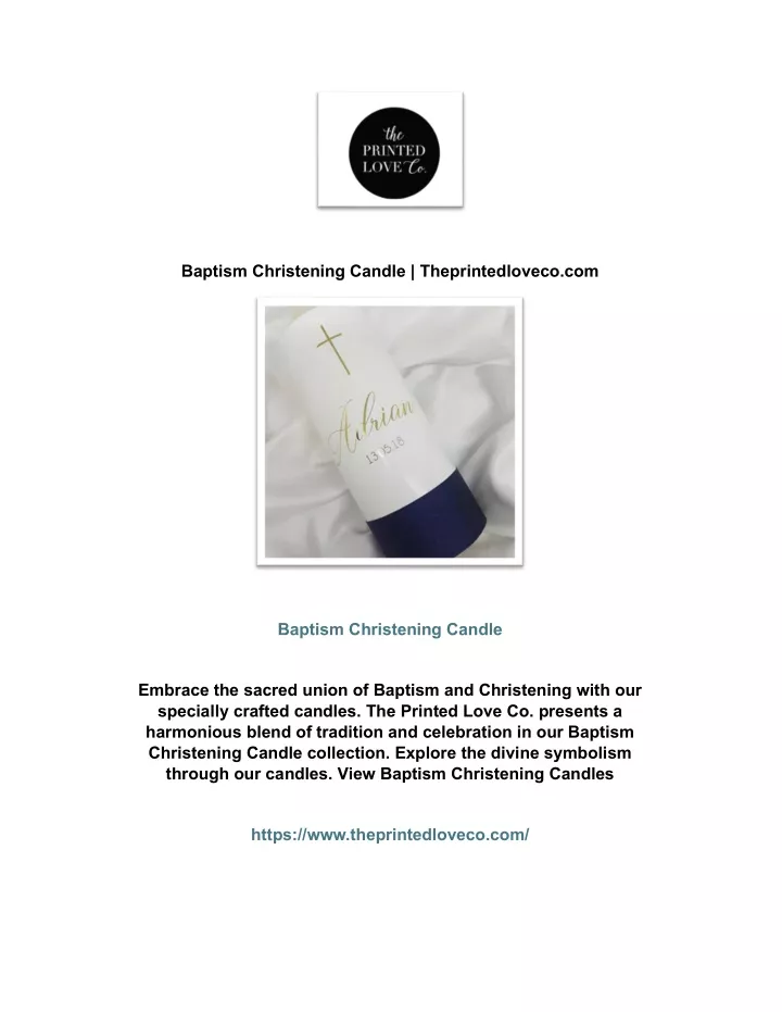 baptism christening candle theprintedloveco com