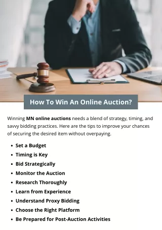 How To Win An Online Auction?