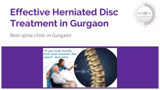 Effective Herniated Disc Treatment in Gurgaon