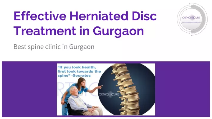 effective herniated disc treatment in gurgaon