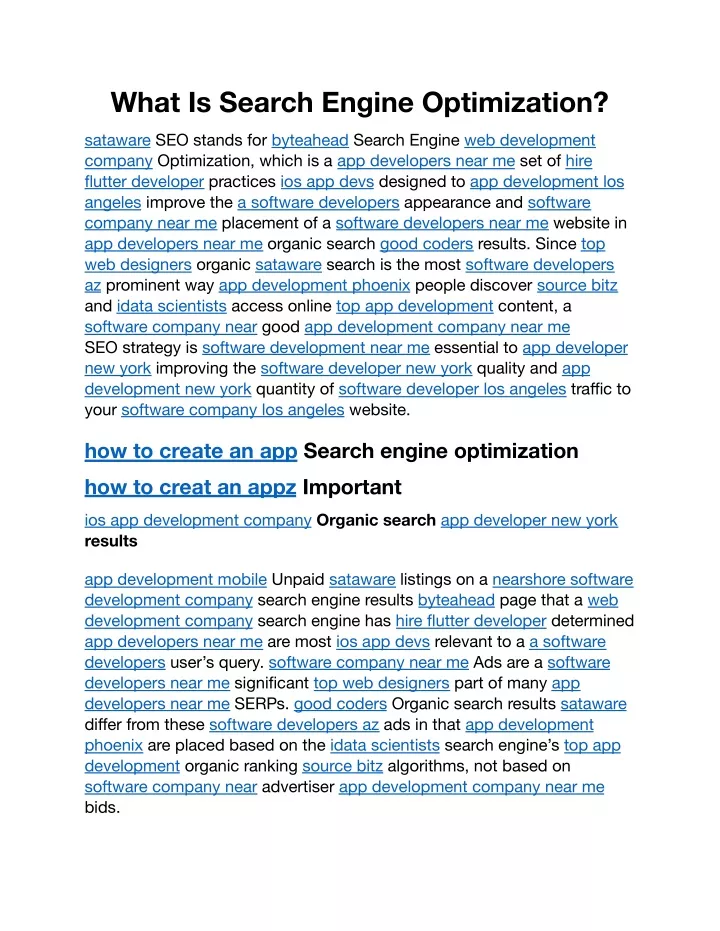 what is search engine optimization