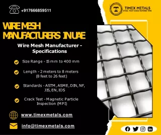 Wire Mesh in UAE|Wire Mesh in Saudi Arabia| Wire Mesh in Oman