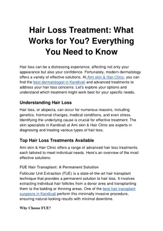 Hair Loss Treatment_ What Works for You_ Everything You Need to Know