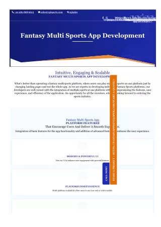 Best Design And Create Fantasy Sports Website Developer