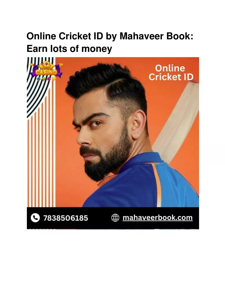 online cricket id by mahaveer book earn lots