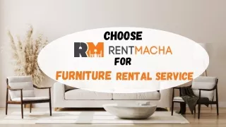 Choose RentMacha For Furniture Rental Services