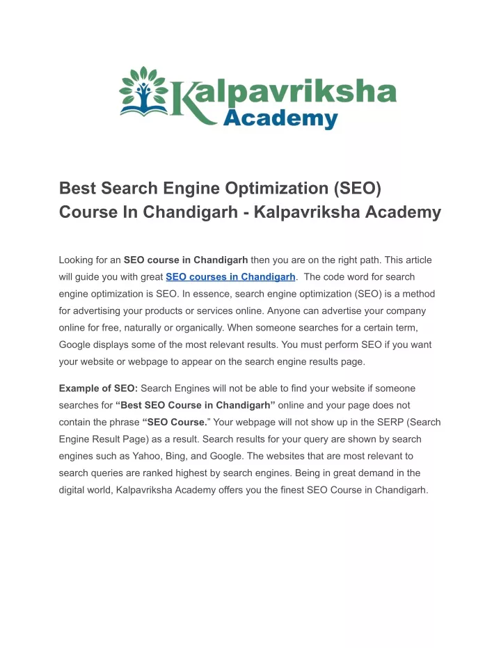 best search engine optimization seo course