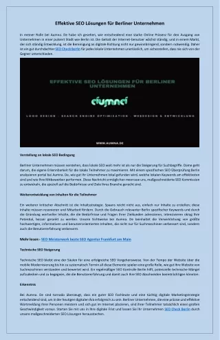 effektive seo l sungen f r berliner unternehmen