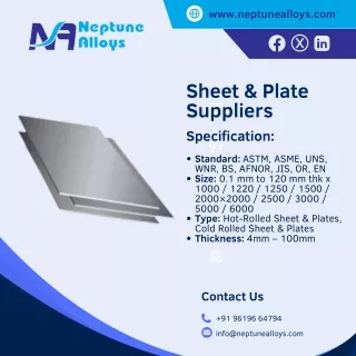 Sheet & Plate | Round Bar | Inconel X750 Spring Wire | Inconel X750 Sheet - Nept