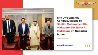 Uganda Awards Sheikh Mohammed Bin Maktoum Highest Honor