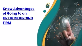 know advantages of going to an hr outsourcing firm