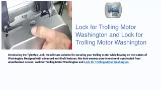lock for trolling motor washington and lock