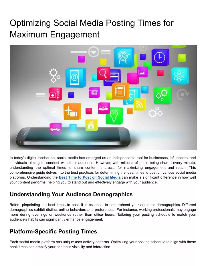 optimizing social media posting times for maximum