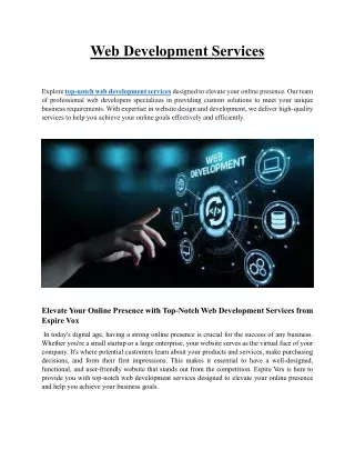 Web Development Service