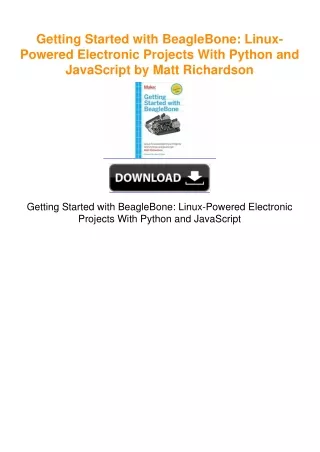 Getting Started with BeagleBone: Linux-Powered Electronic Projects With