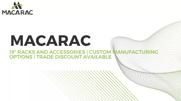 macarac 19 racks and accessories custom