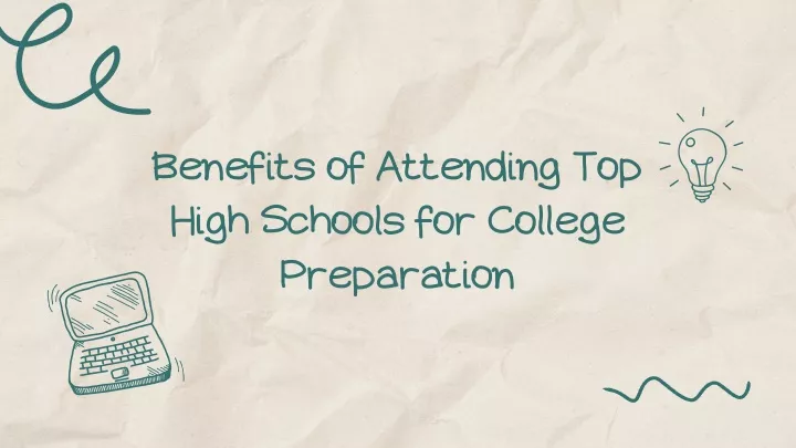 benefits of attending top high schools