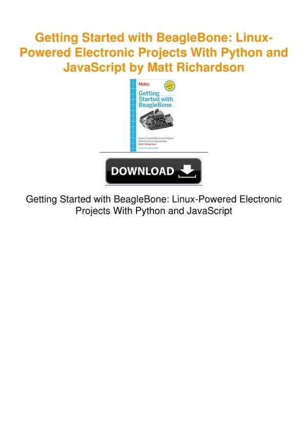 Getting Started with BeagleBone: Linux-Powered Electronic Projects With