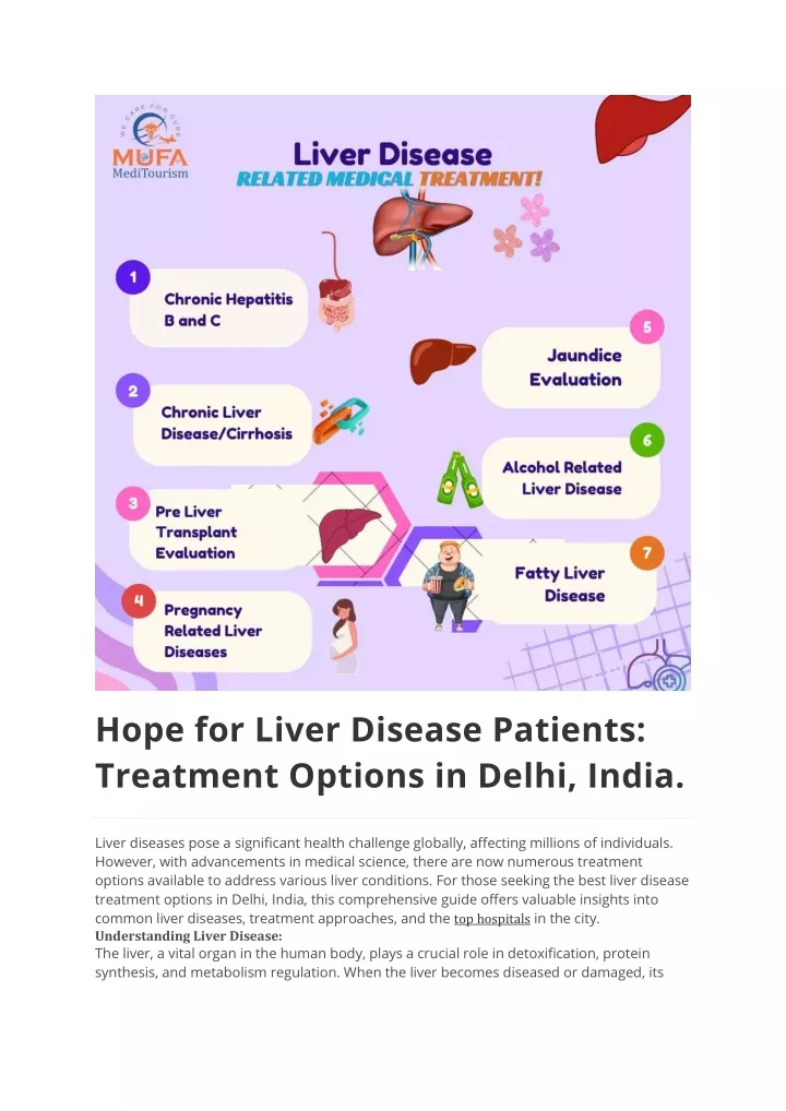 hope for liver disease patients treatment options