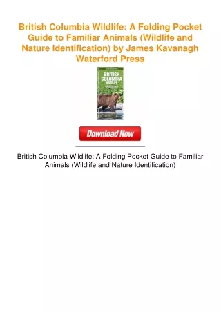 British Columbia Wildlife: A Folding Pocket Guide to Familiar Animals