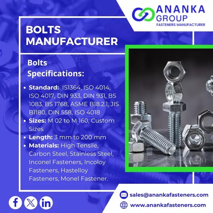 bolts manufacturer