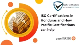 iso certifications in honduras and how pacific