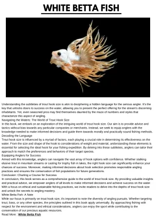 White Betta Fish