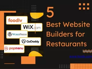 5 Best Website Builders for Restaurant