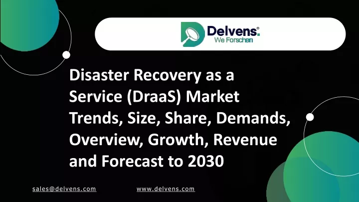 disaster recovery as a service draas market