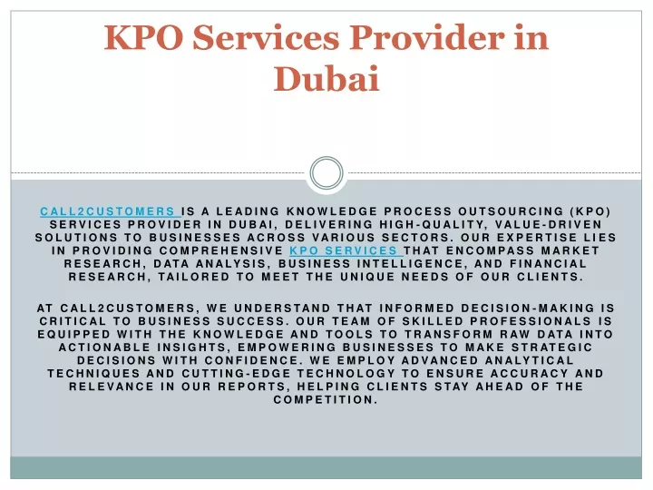 kpo services provider in dubai