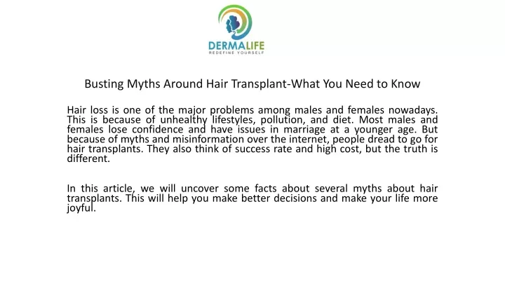 busting myths around hair transplant what you need to know